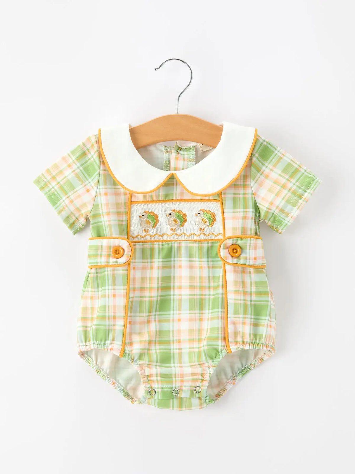 Turkey Smocked Baby Boy Jonjon