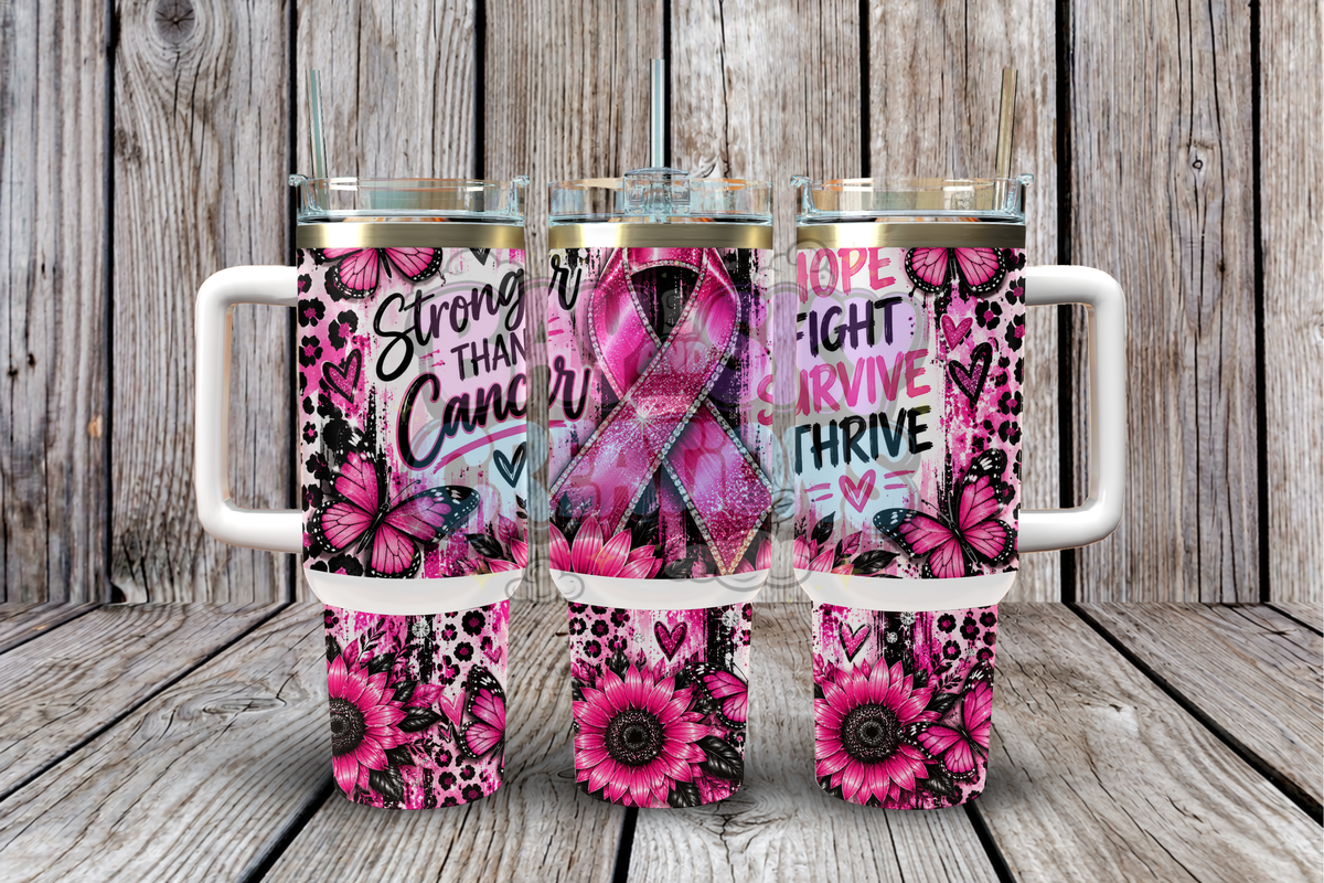 Stronger Than Cancer 40OZ Tumblers