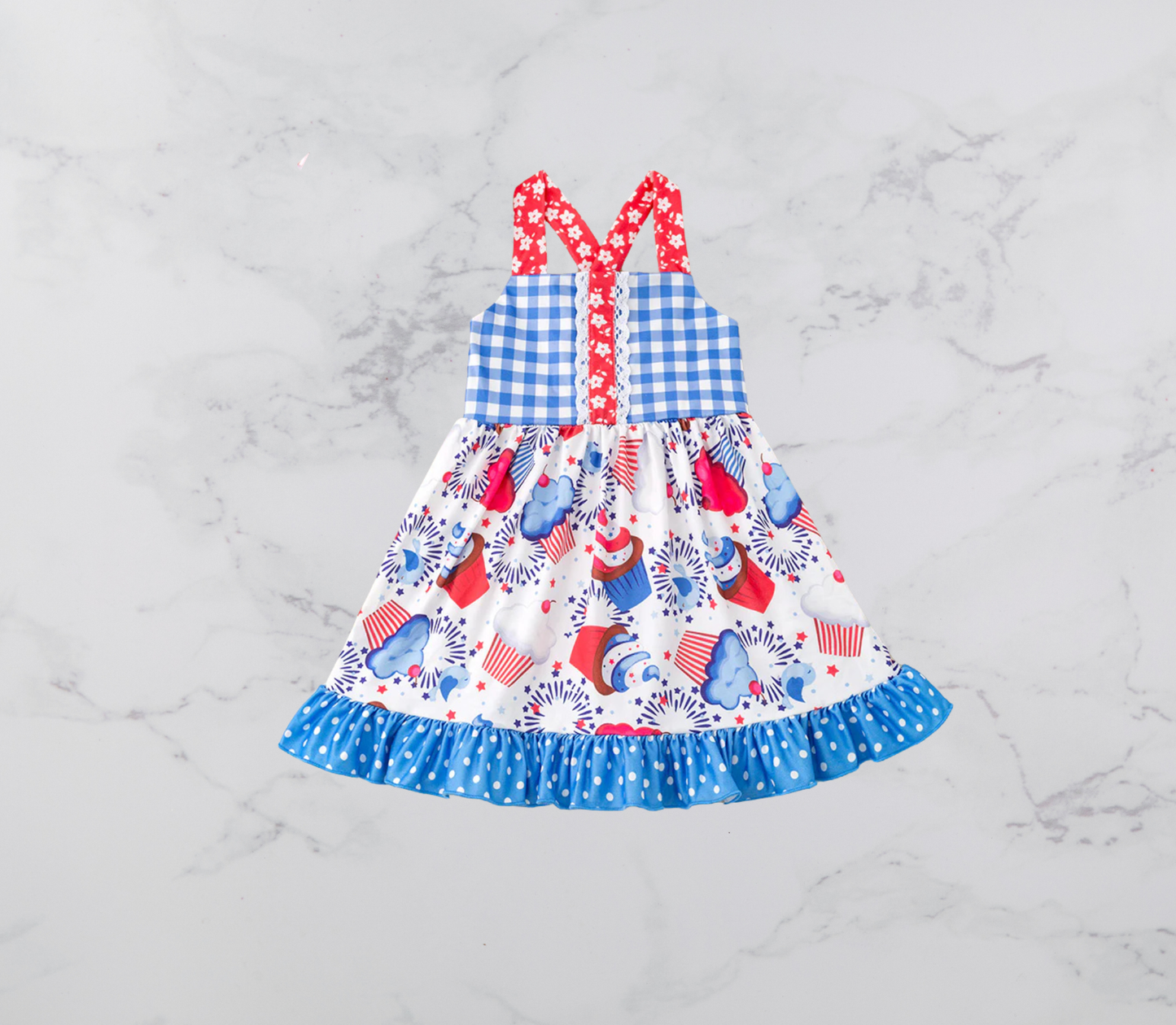 Cupcake Gingham Dress
