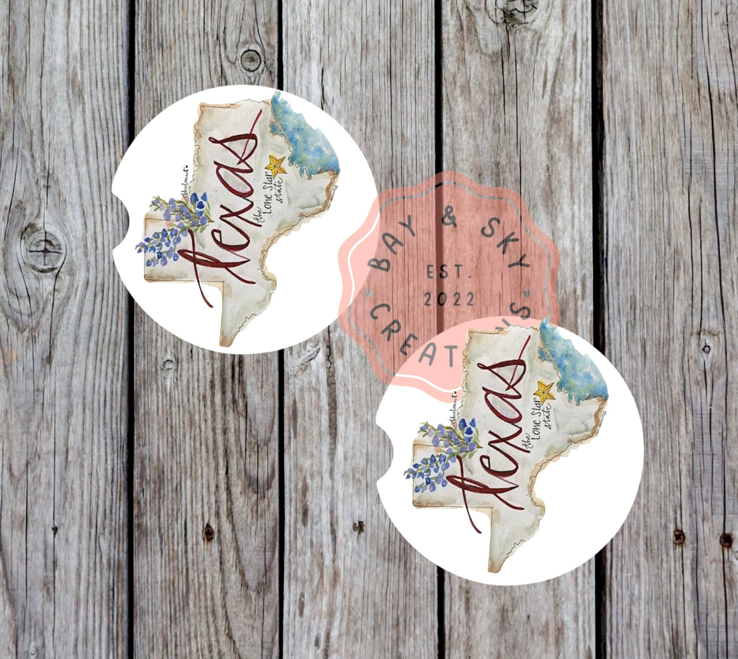 Texas State Car Coasters