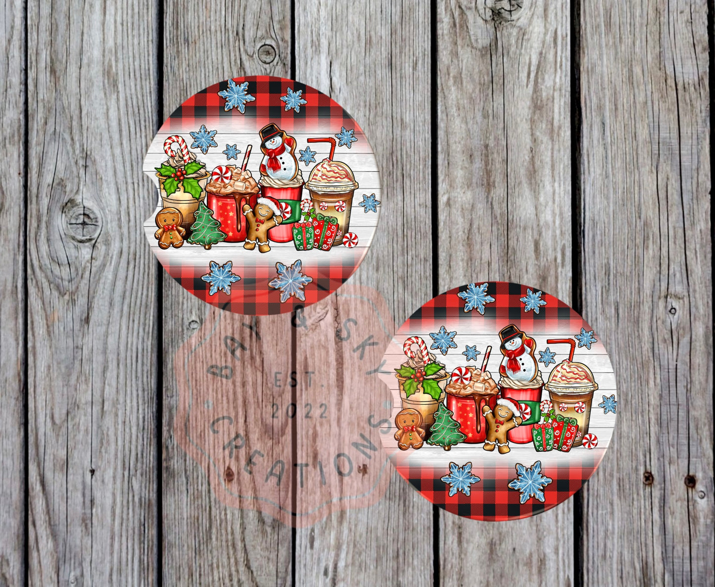 Snowman Coffee Car Coaster