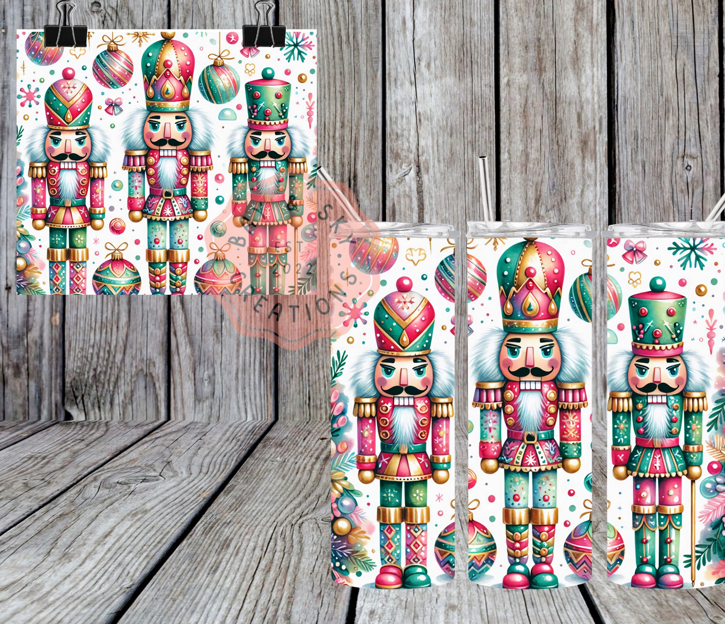 Nutcracker Christmas Tumbler