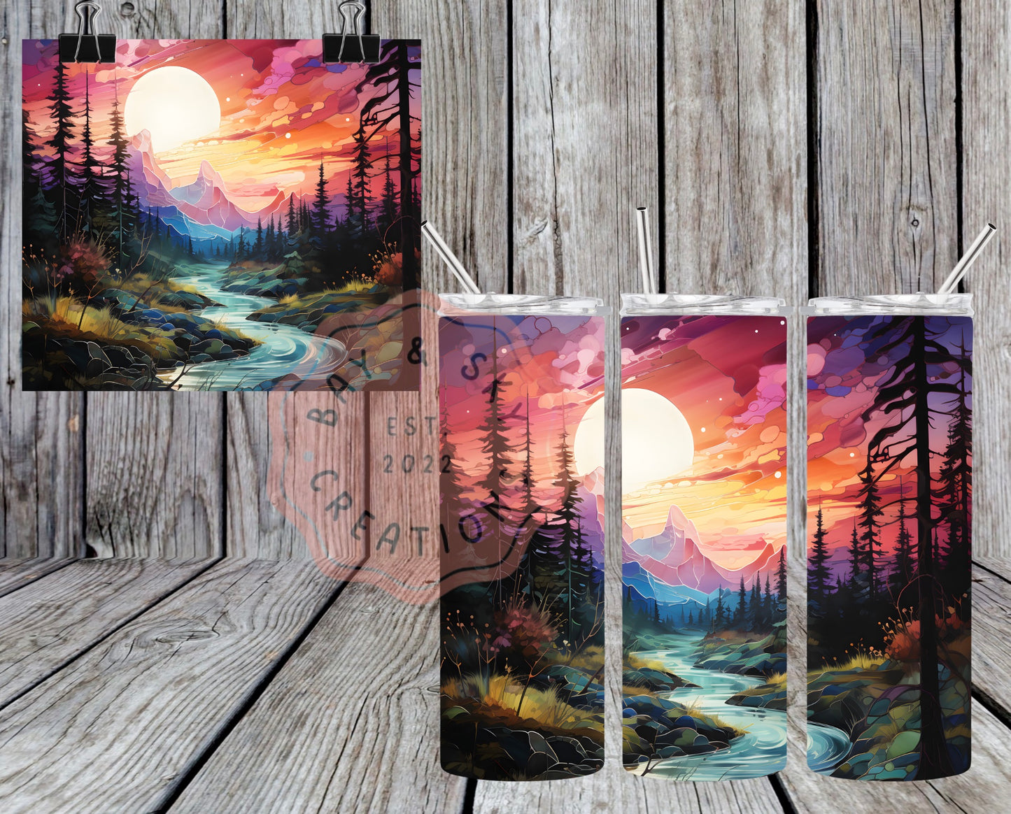 Mountain Sunset/Sunrise Tumblers