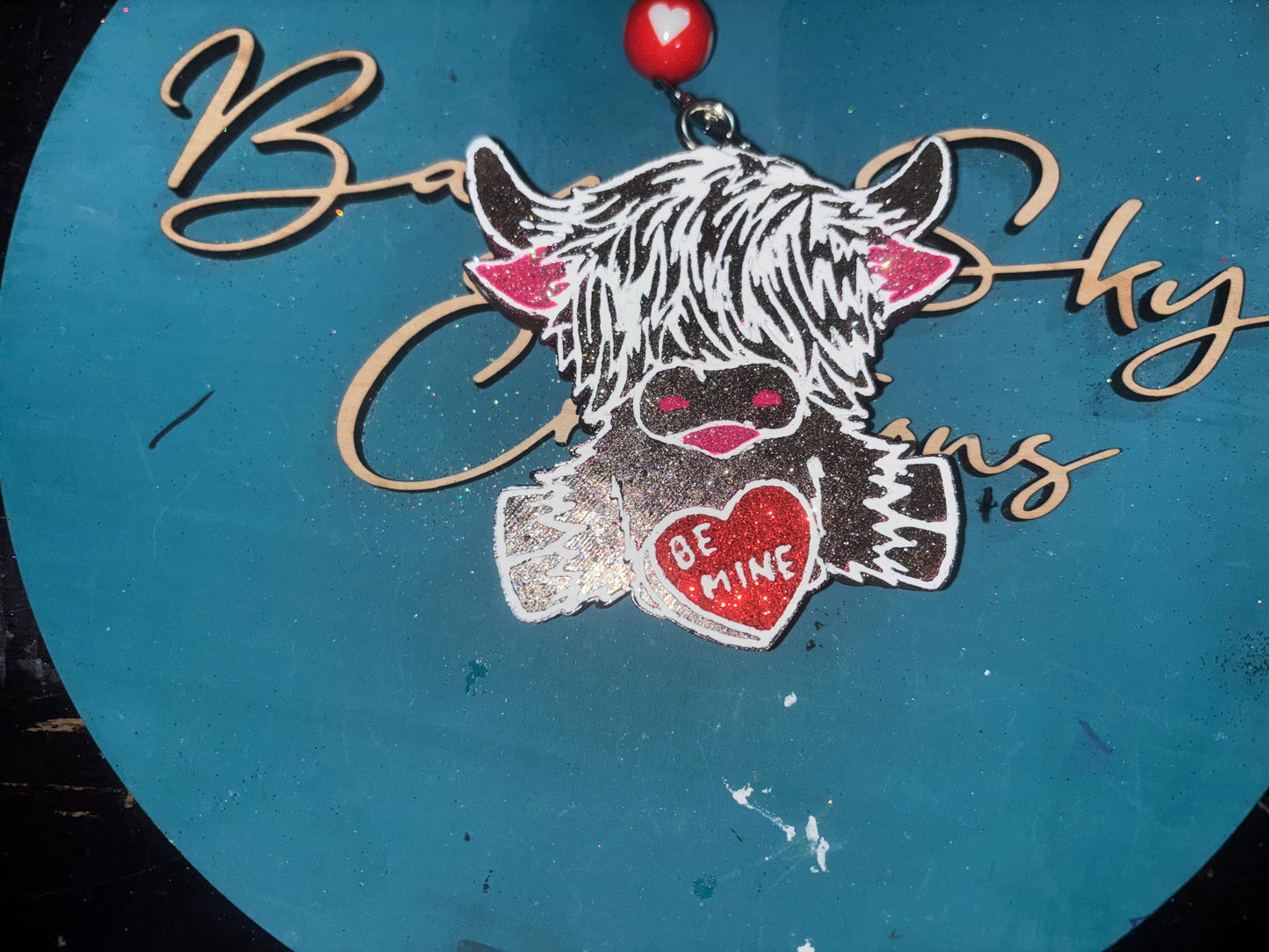 Be Mine Highland Cow Freshie