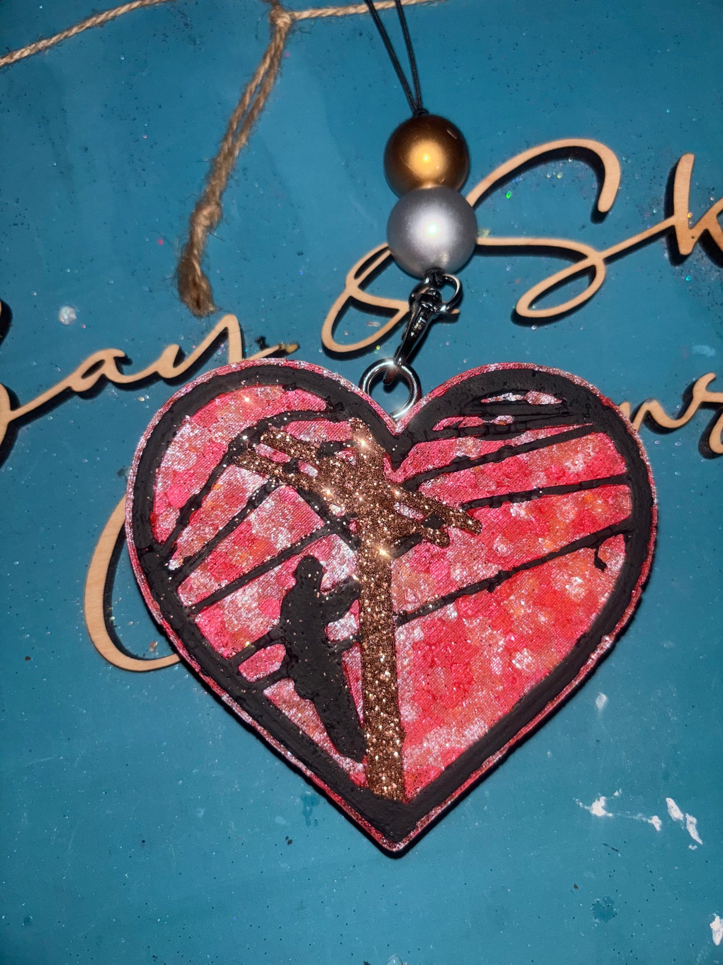 Lineman Heart Freshie