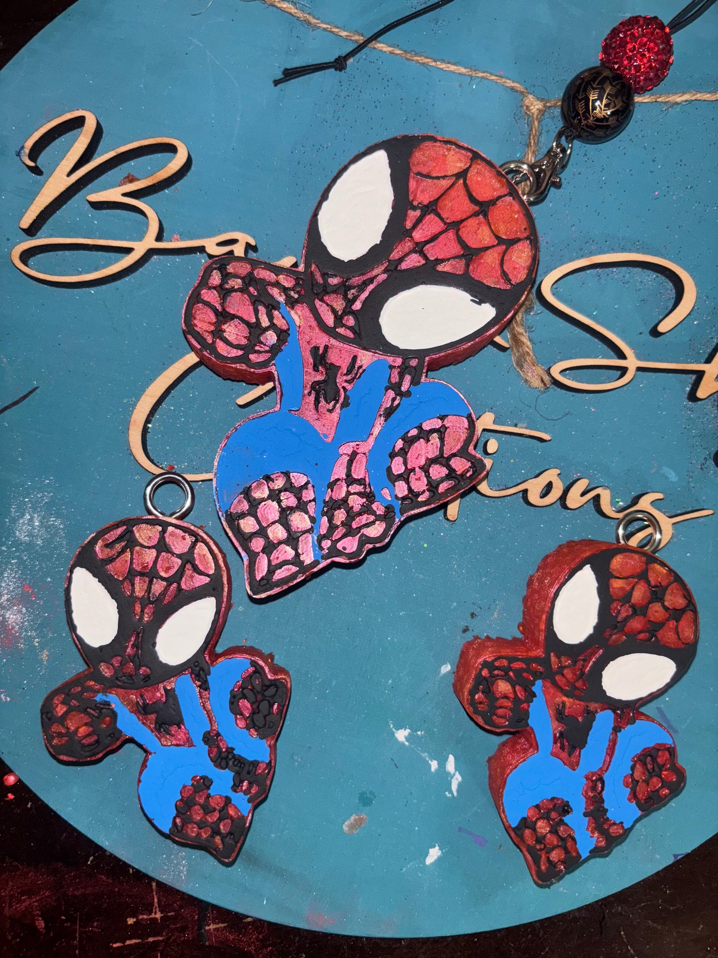 Spider Man Freshie & Vent Clips Set
