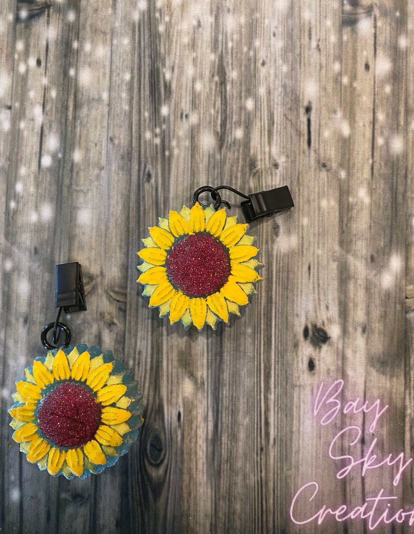 Sunflower Vent Clips Freshie