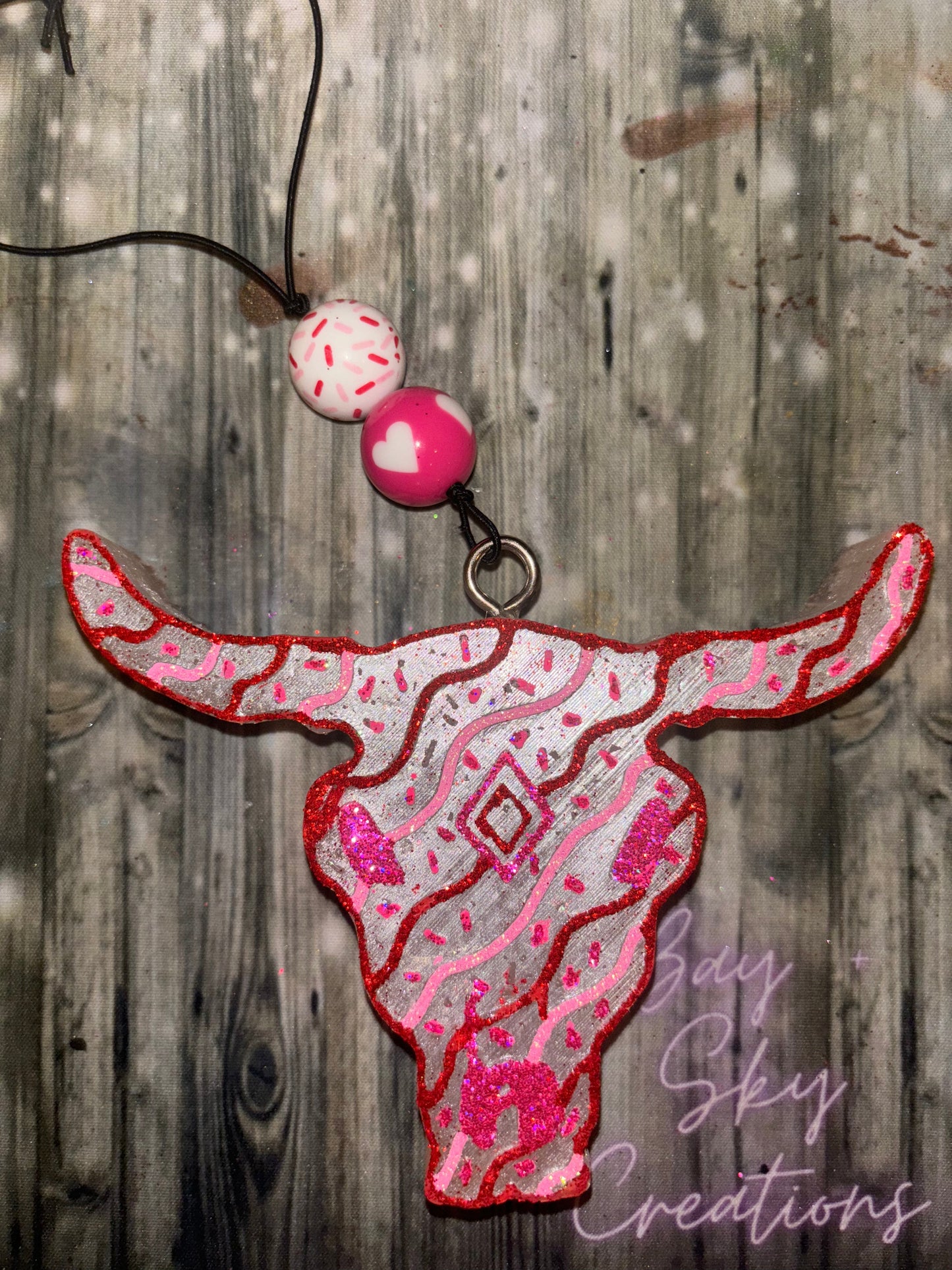 Bull Valentines Freshie With Fringe