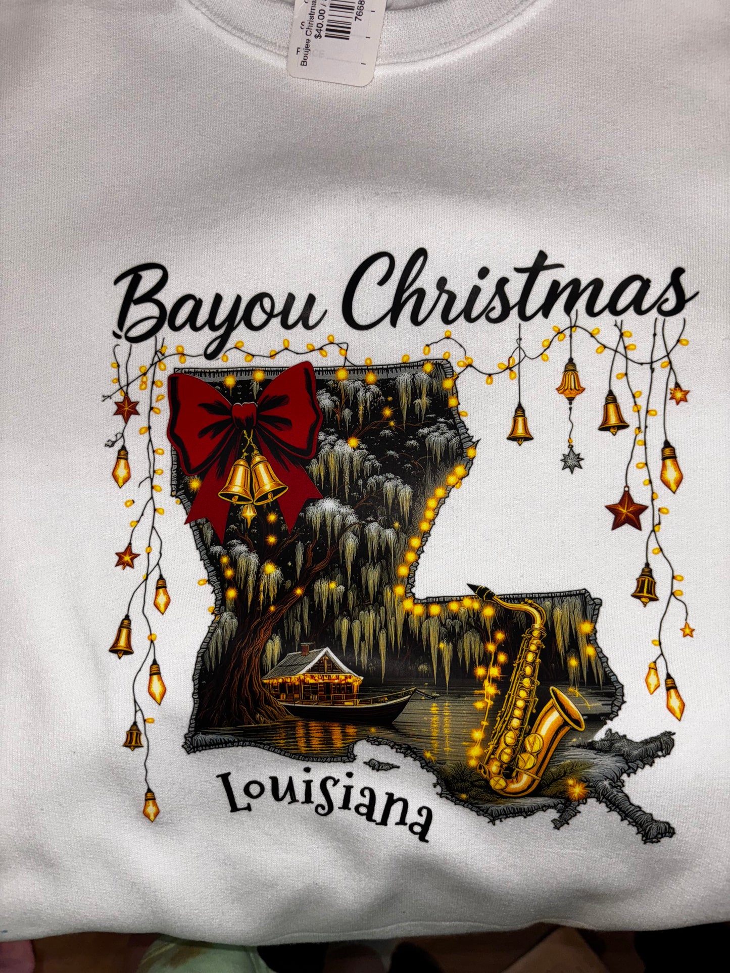 Boujee Christmas Louisiana Pullover