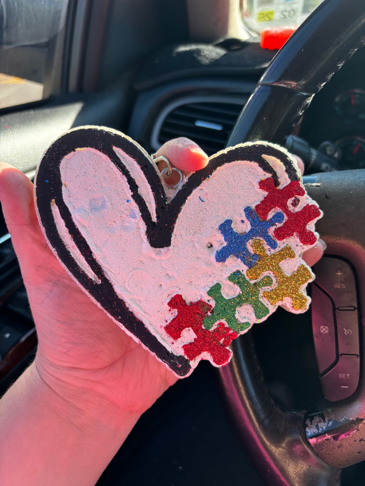 Heart Puzzle Freshie