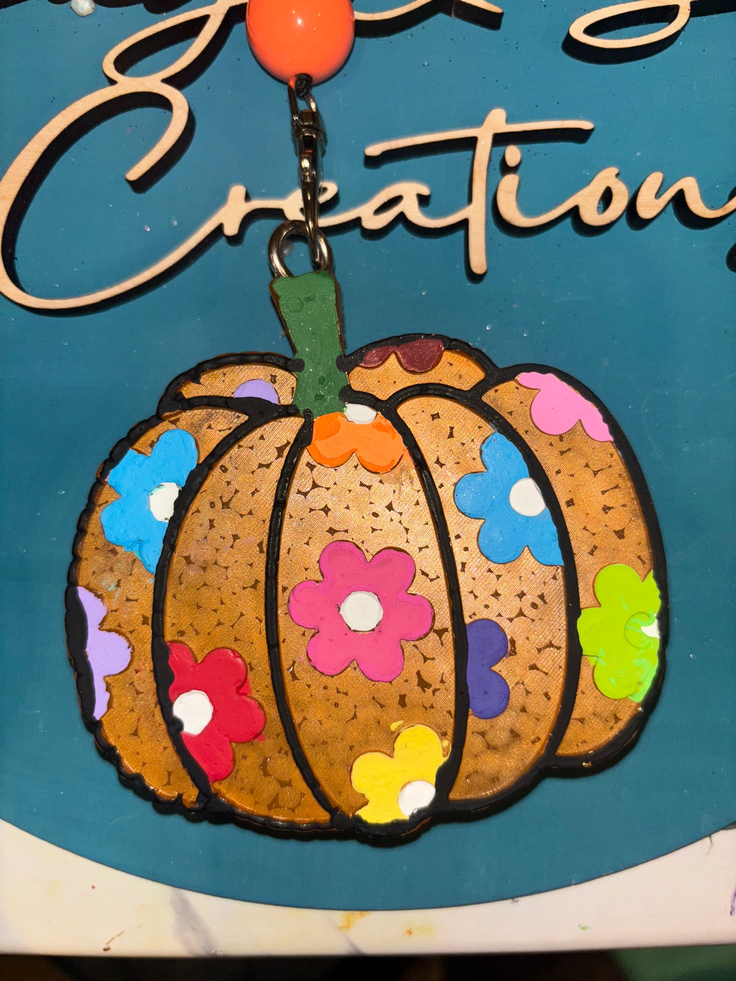 Floral Pumpkin freshie