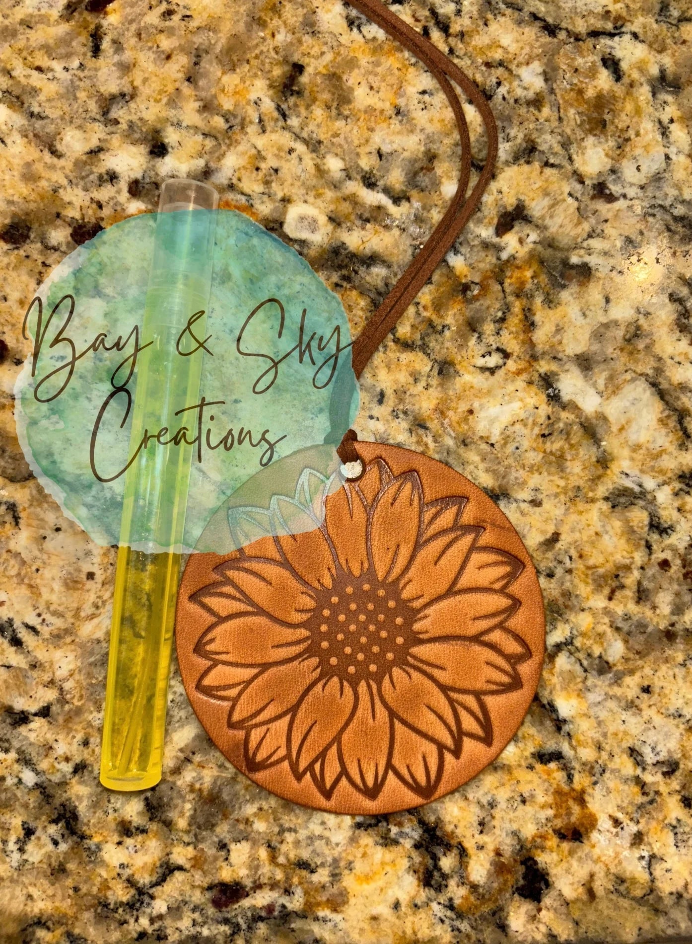 Sunflower Leather Freshie