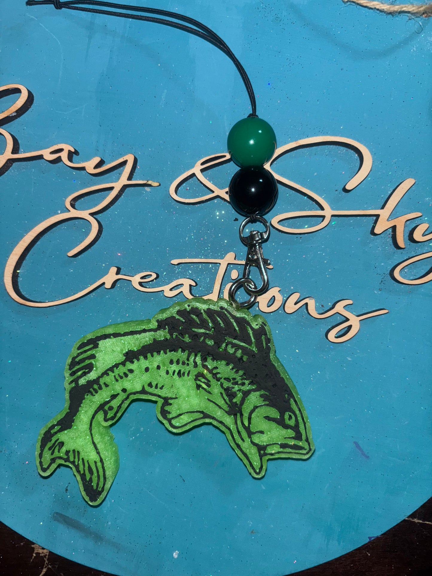 Jumping Bass Fish Freshie