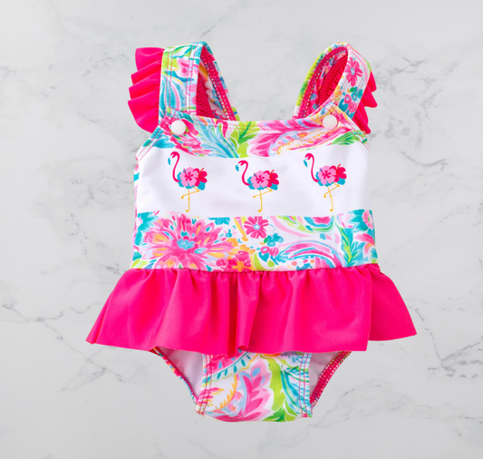 Flamingo Infant Girl Swimwear
