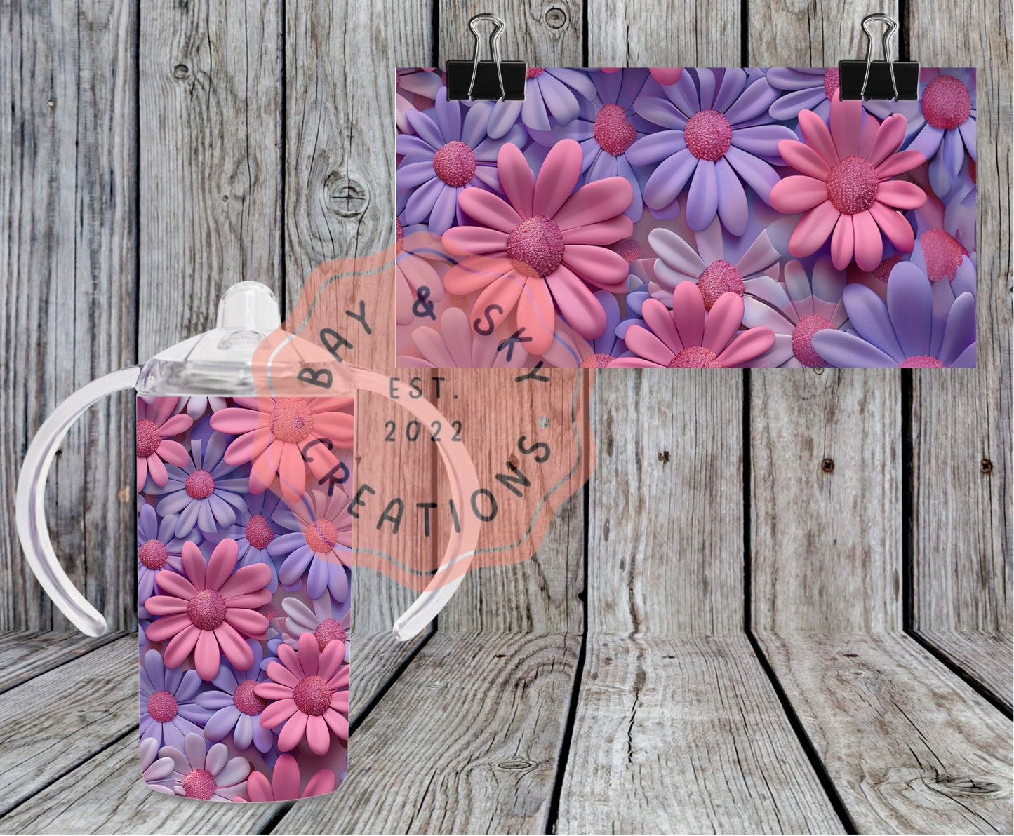 Pastel Flower Tumbler