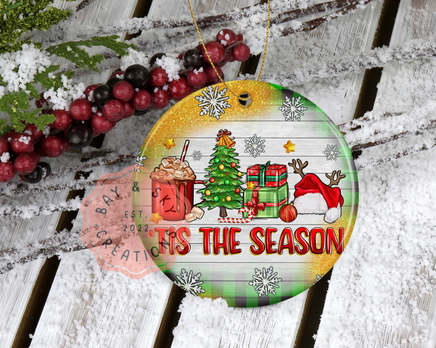 'Tis The Season Christmas Ornament