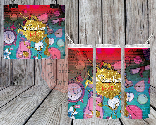 Graffiti Teacher Tumbler