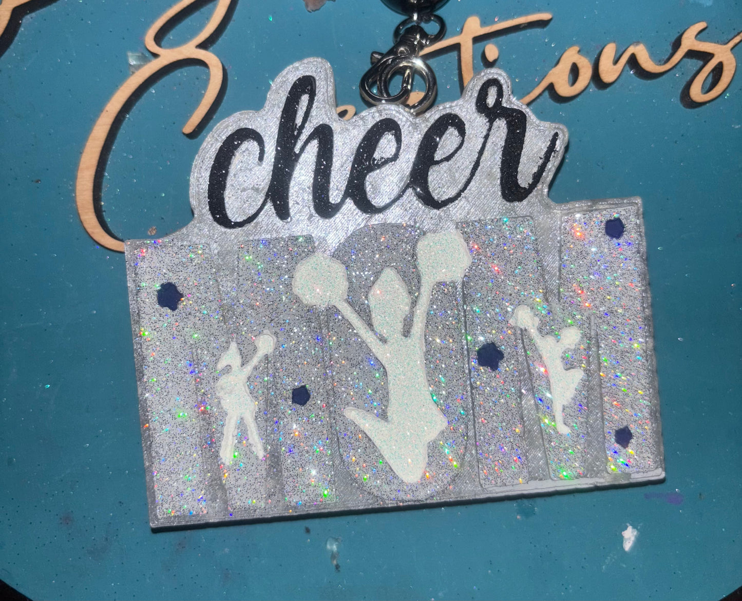 Cheer Mom With Cheerleaders Freshie