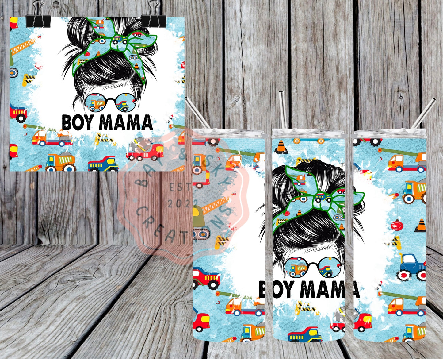 Boys Mama & Mama's Boy Tumbler Set