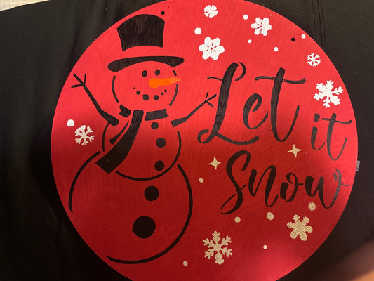 Let It Snow Door Hanger