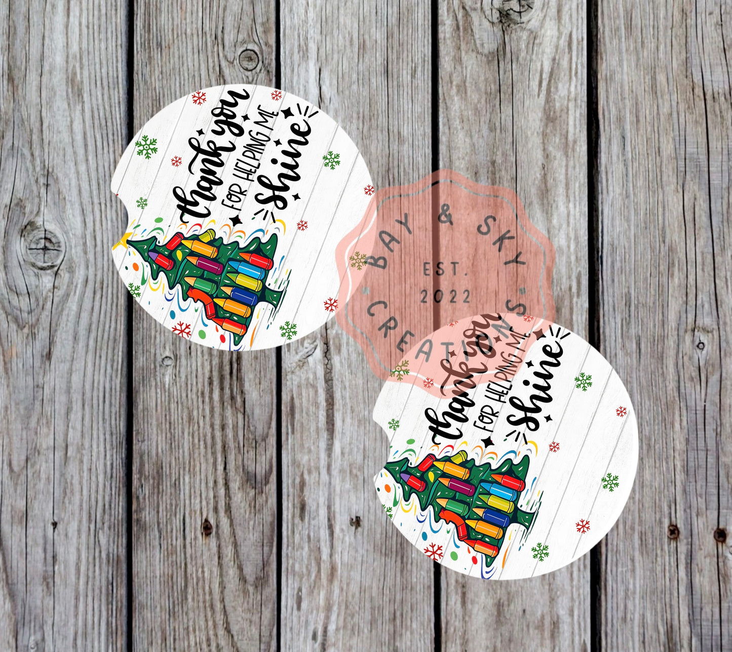 Crayon Tree Car Coaster