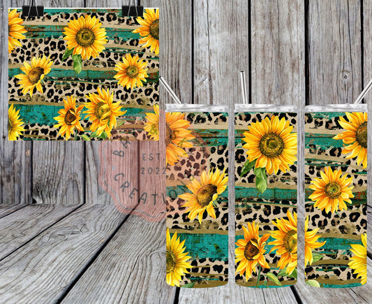 Rustic Sunflower Tumbler