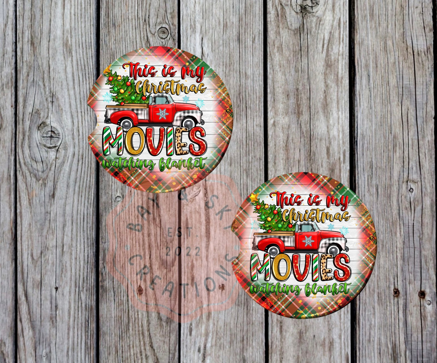 This Is My Christmas Movies Car Coaster