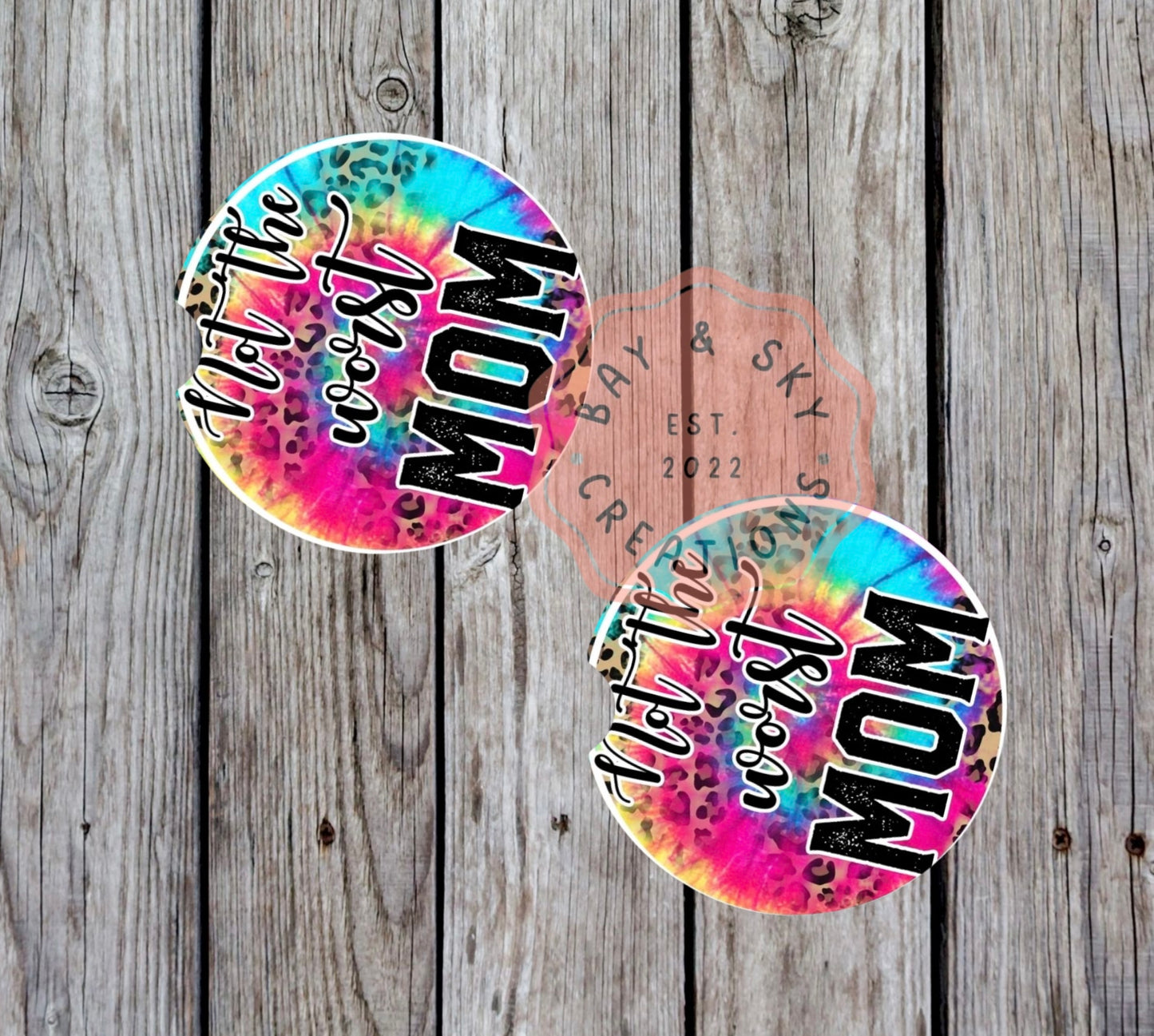 Not The Worst Mom Car Coasters