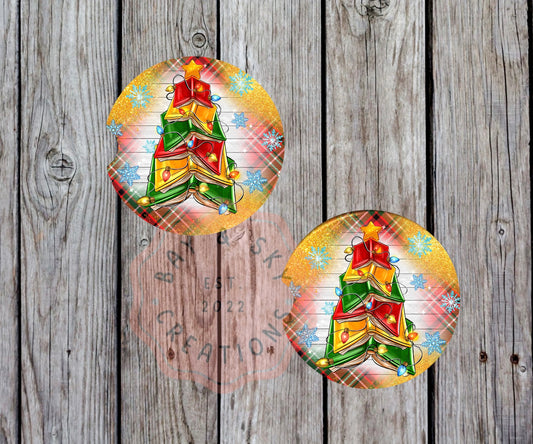 Lite Up Books Car Coaster