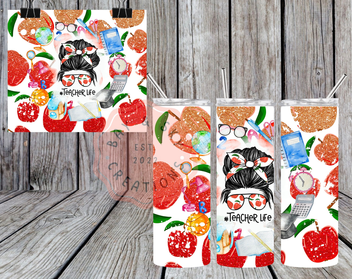 Apple Loving Teacher Tumbler