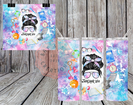 Spring Vibe Teacher Tumbler