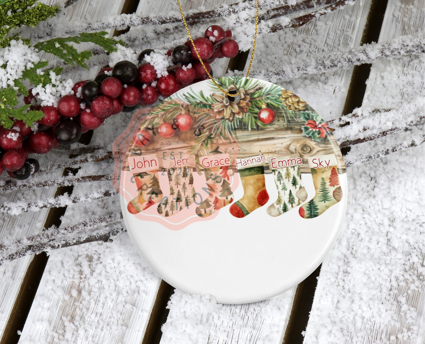 Names Christmas Ornament