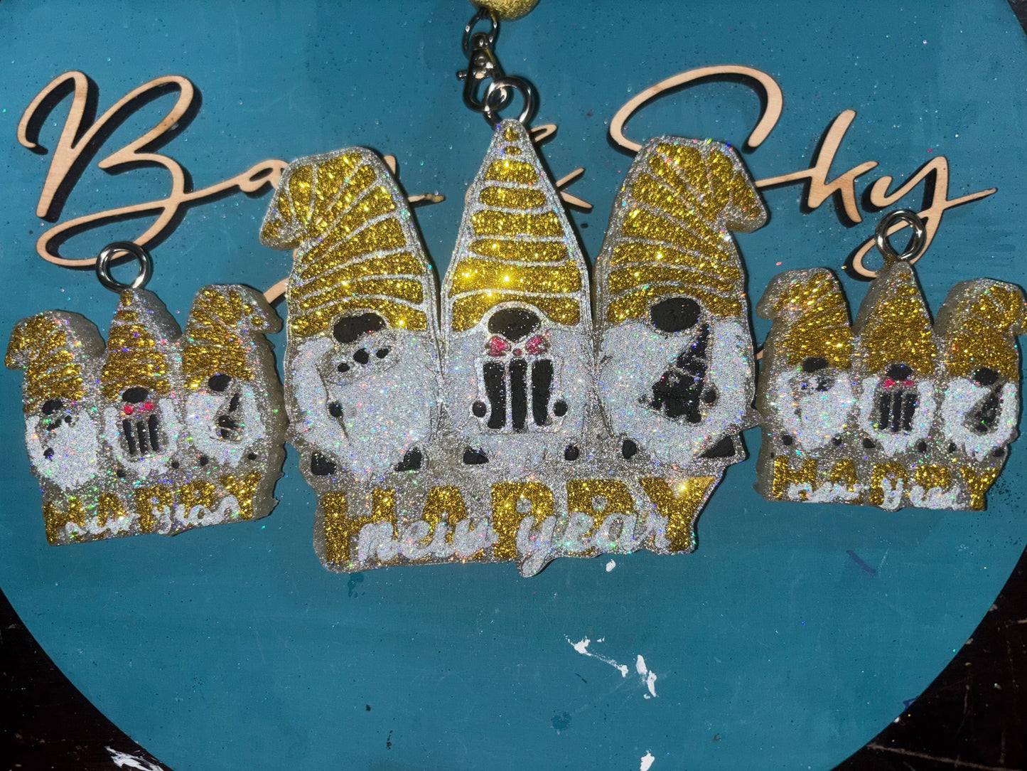 Gnome New Years Freshie & Vent Clips Set