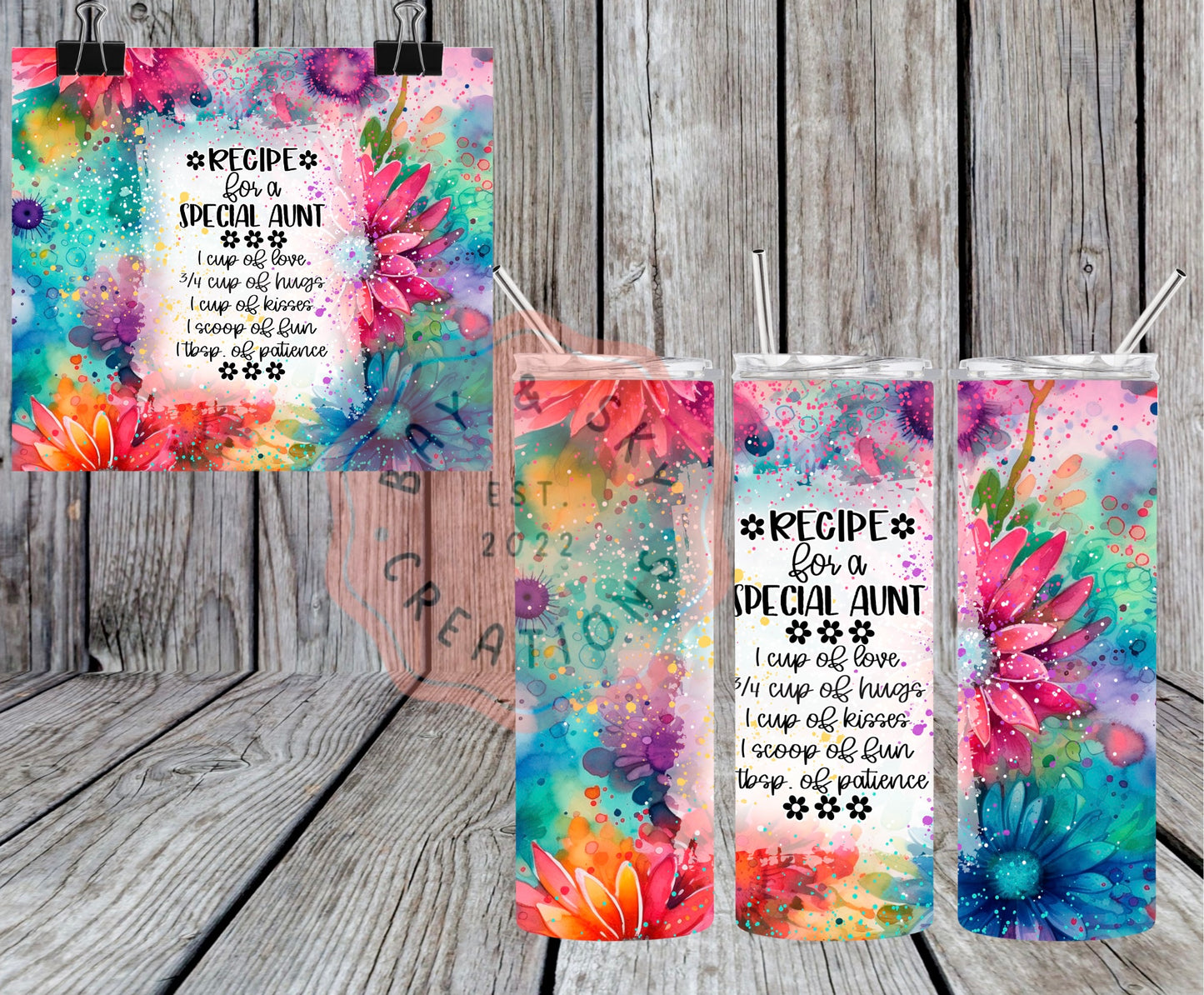 Recipe For A Special Aunt Tumbler