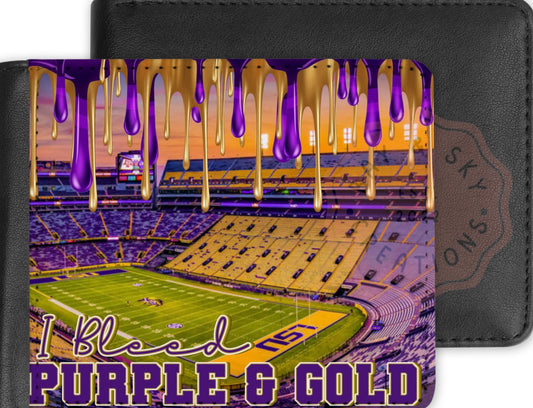 Purple & Gold Wallets