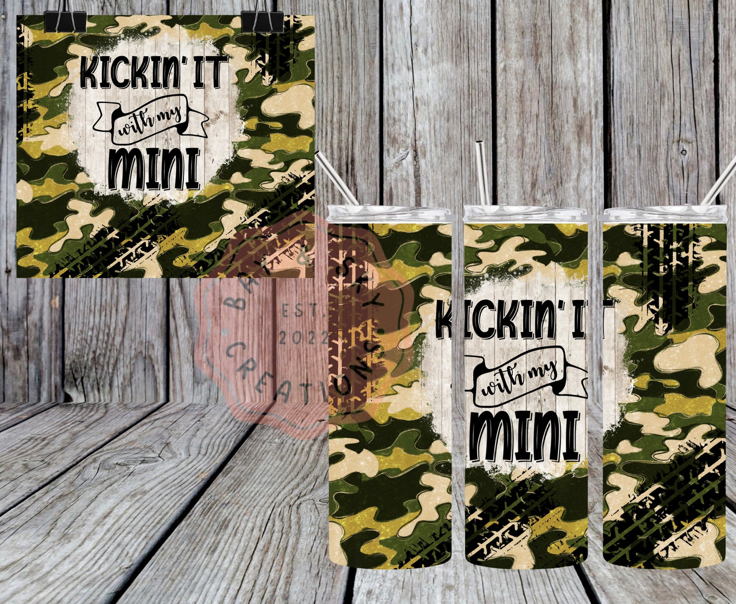 Kickin' It With My Mini & Kickin' It With DAD Tumblers Set