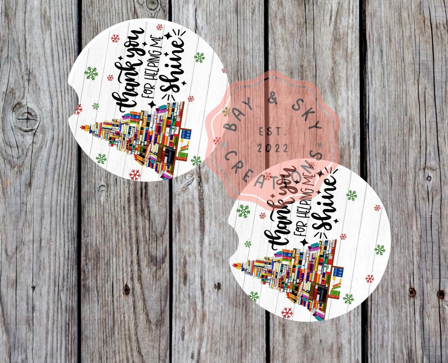 Books Tree Car Coaster