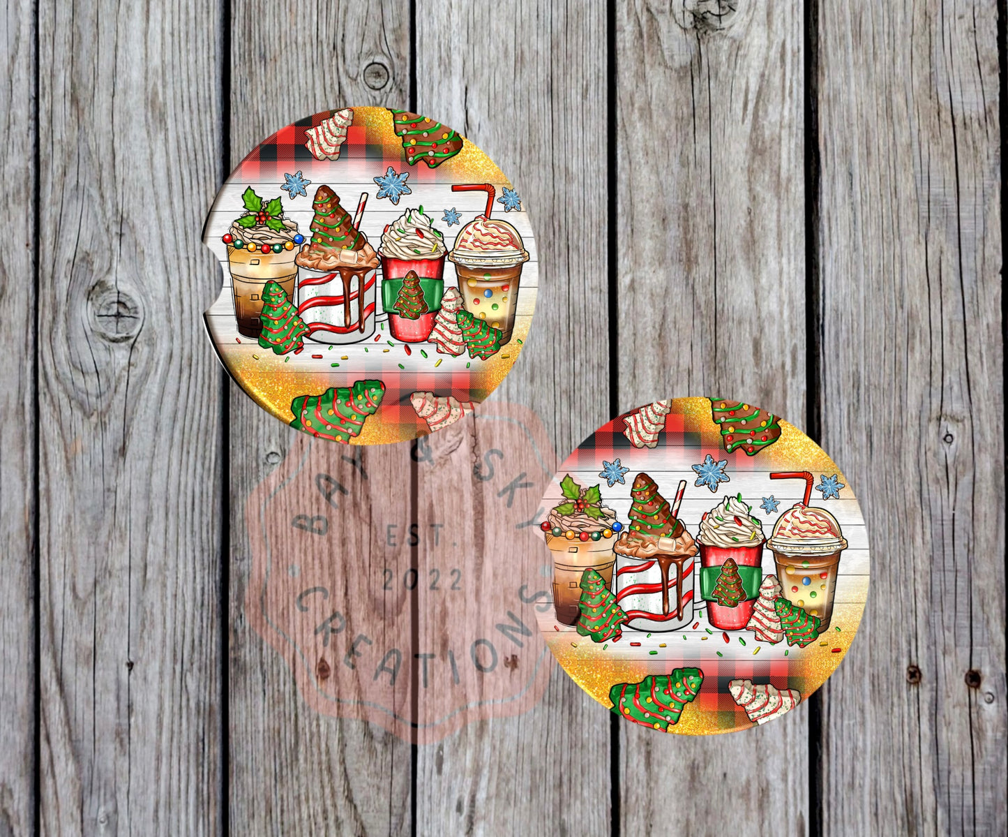 Christmas Tree Car Coaster