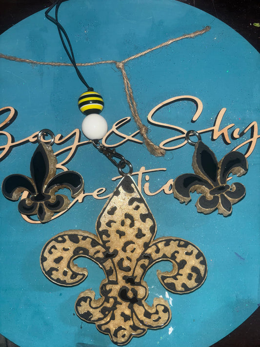 Leopard Saints Freshie & Vent Clips Set