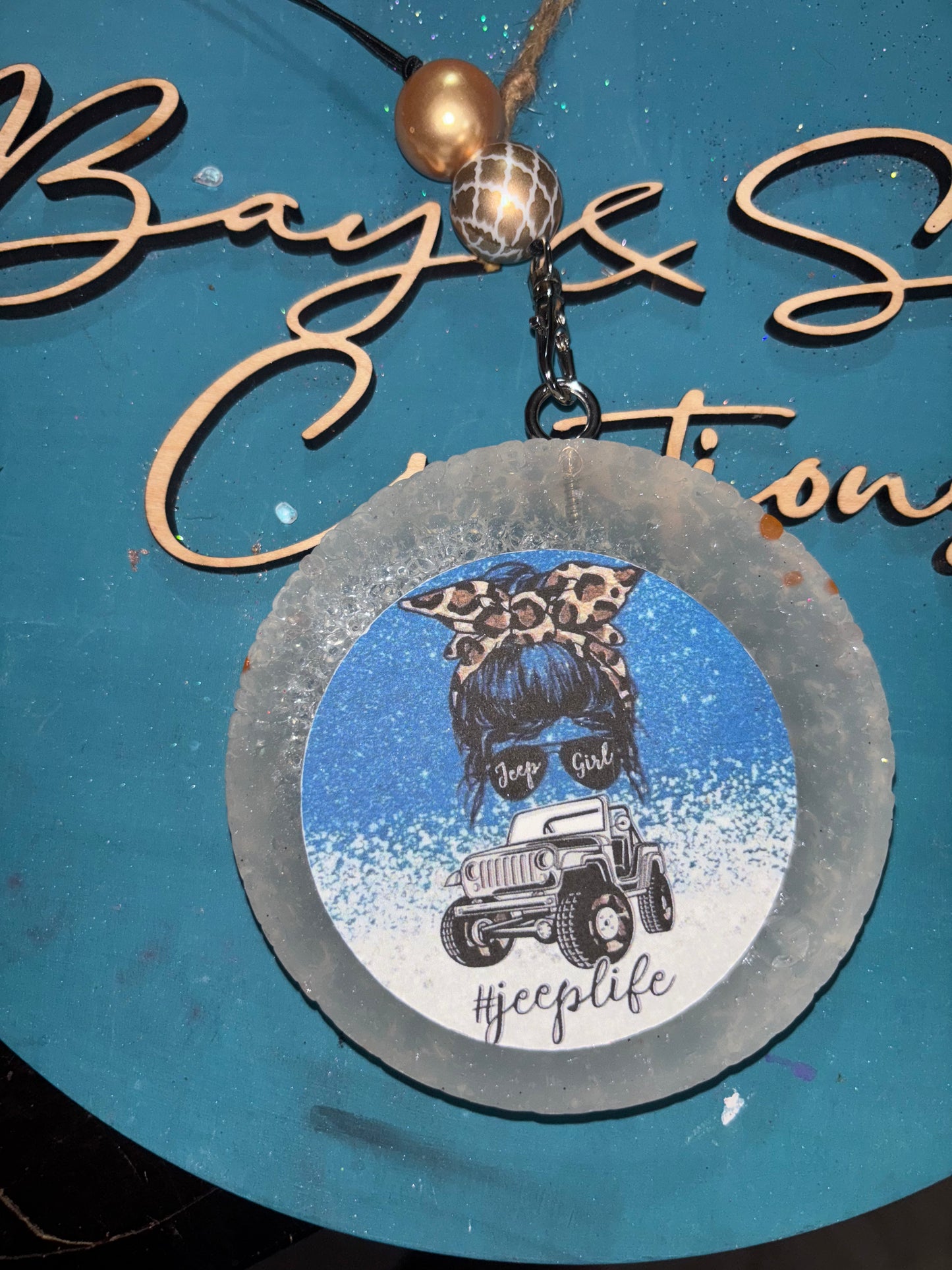 Jeep Life Round Freshie