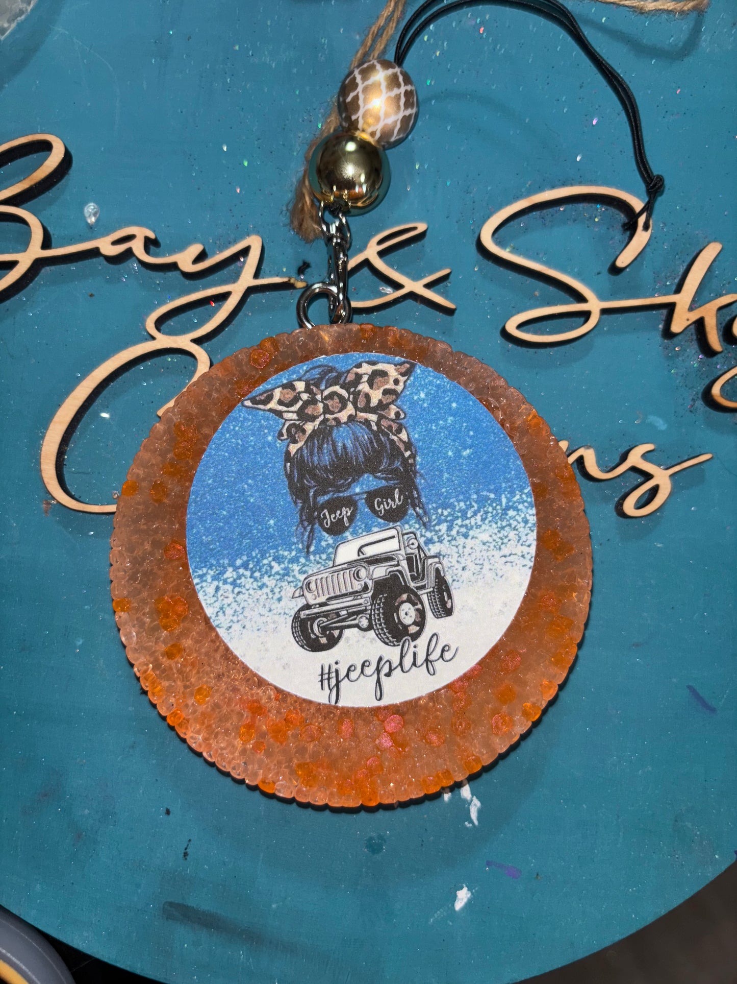 Jeep Life Round Freshie