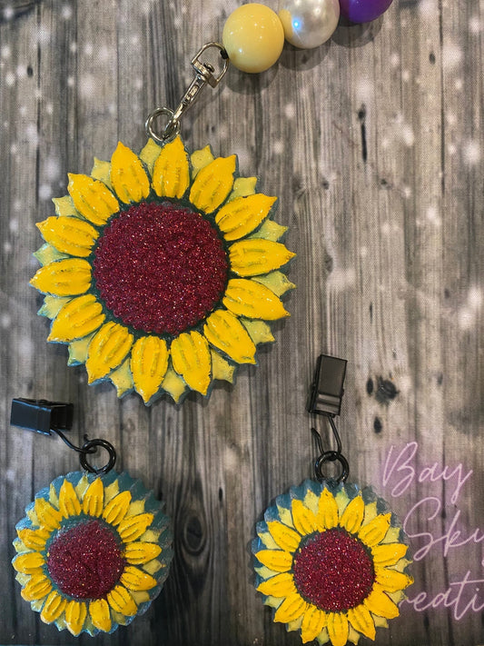 Sunflower Freshie & Vent Clips Set