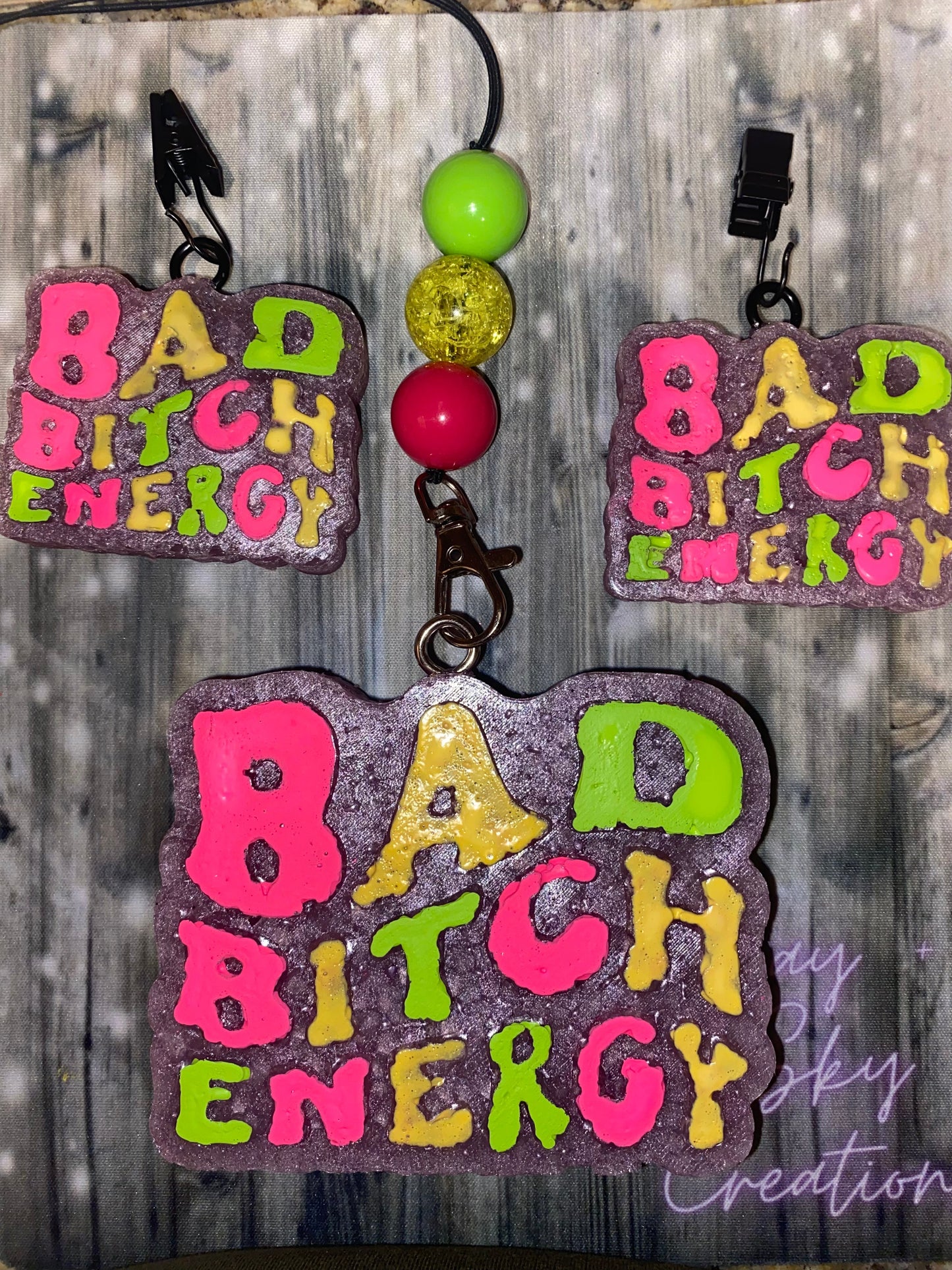 Bad Bitch Energy Freshie & Vent Clips Set