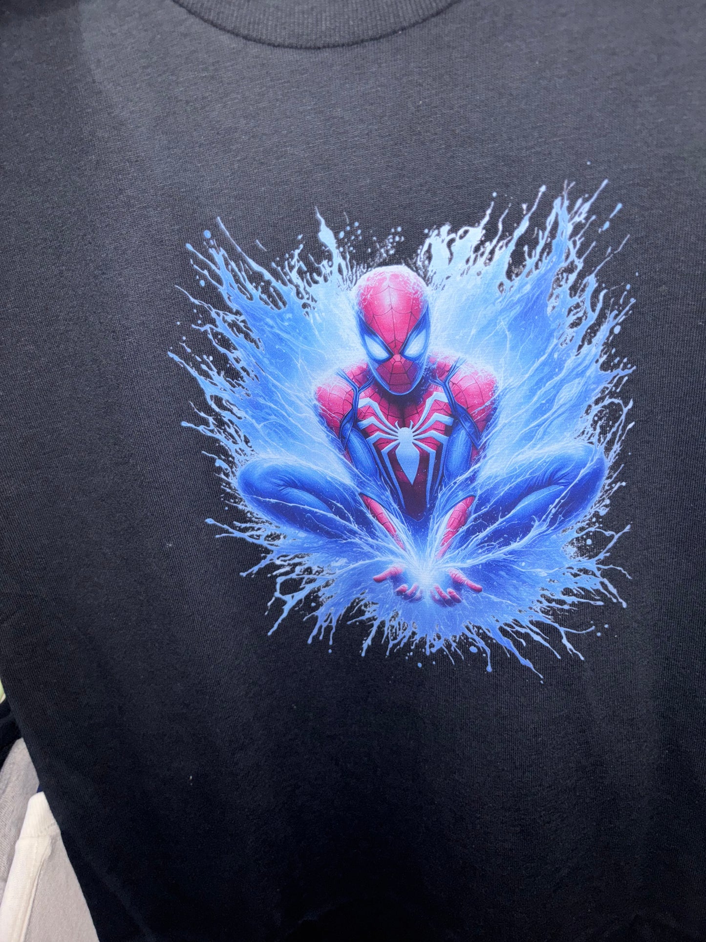 Spiderman Blue Background T-Shirts