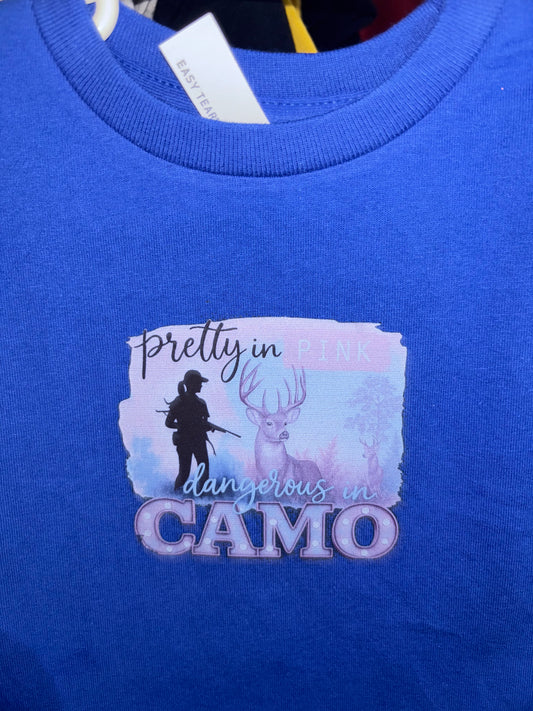 Pretty In Pink Dangerous In Camo T-Shirts Infant