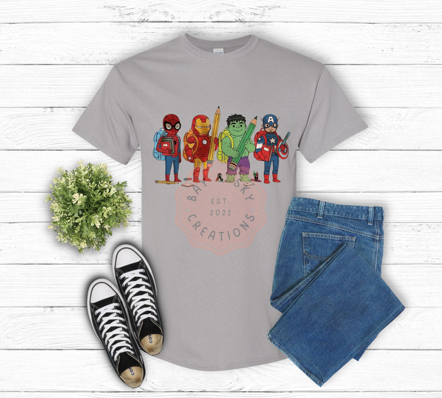 Super Hero back to school T-Shirts