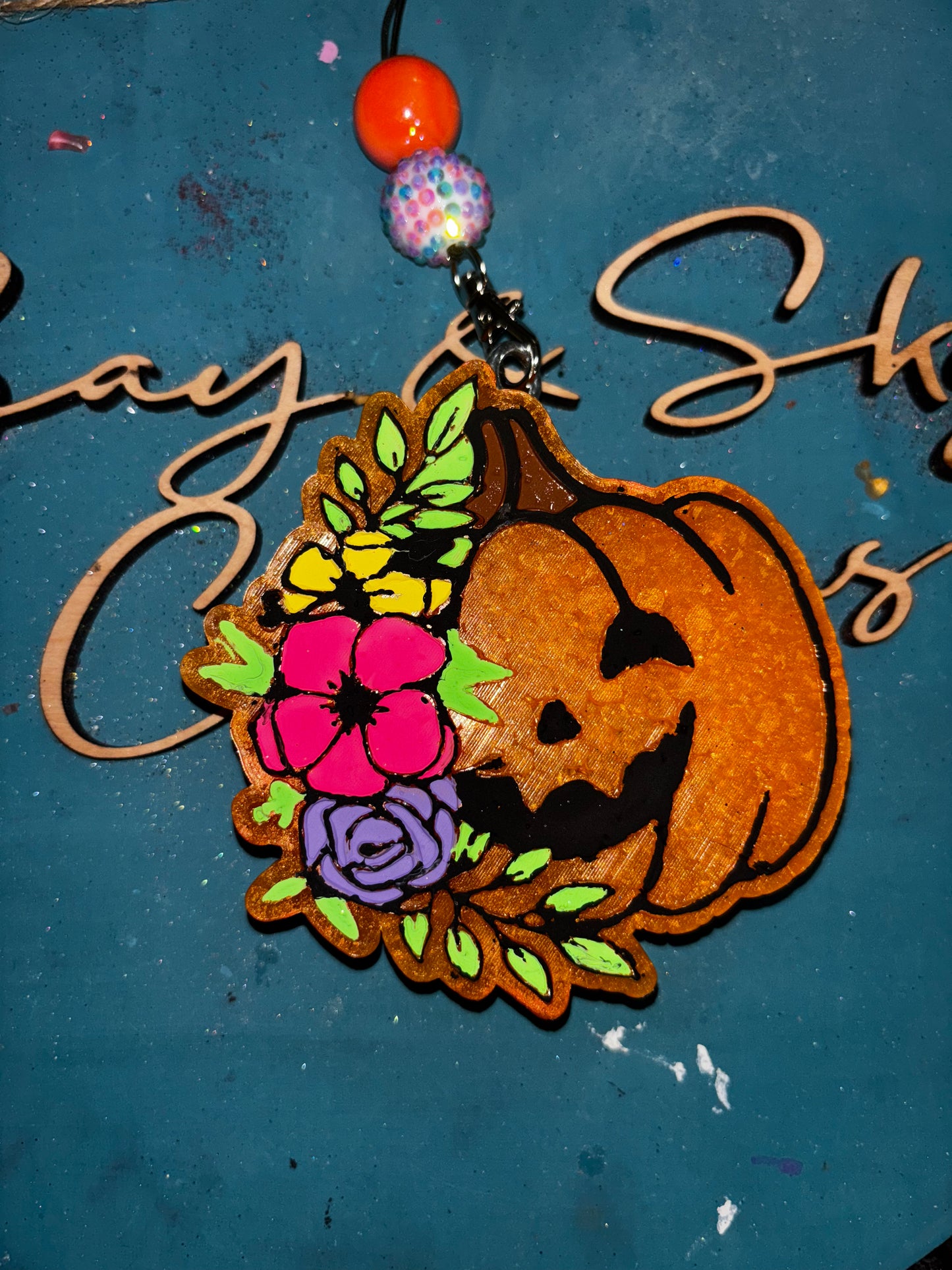 Floral Pumpkin Freshie