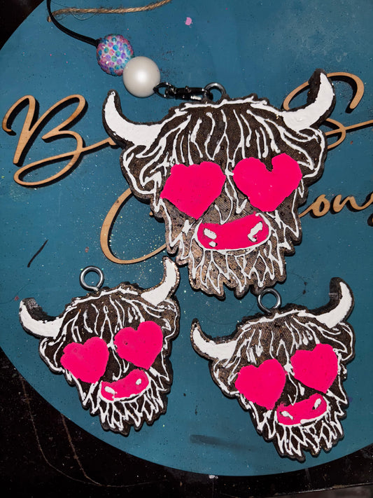 Bull Heart Eyes Freshie And Vent Clip