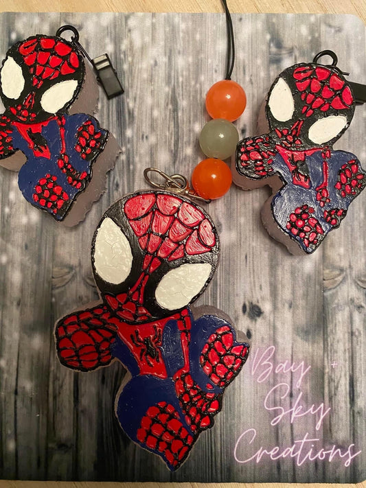 Spider Man Freshie & Vent Clips Set