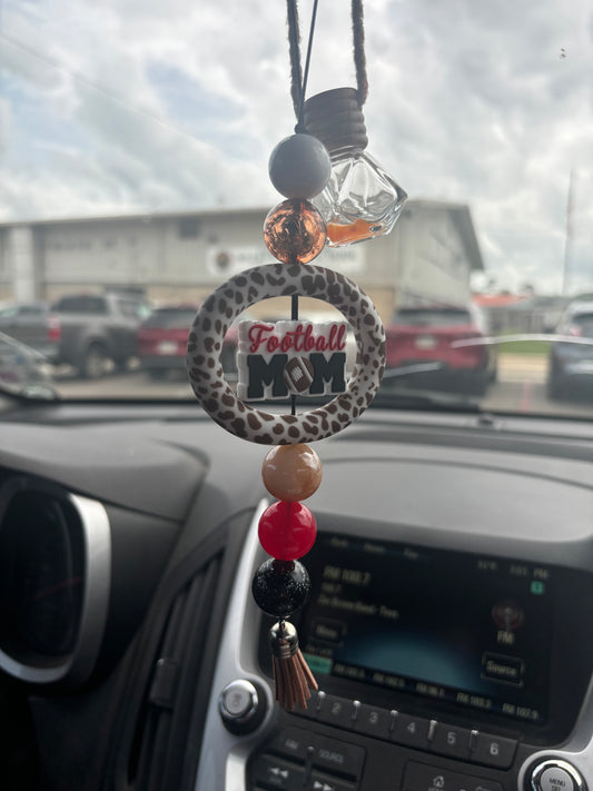 Football Mom car charm